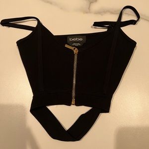 BEBE sexy crop top worn once!!!!